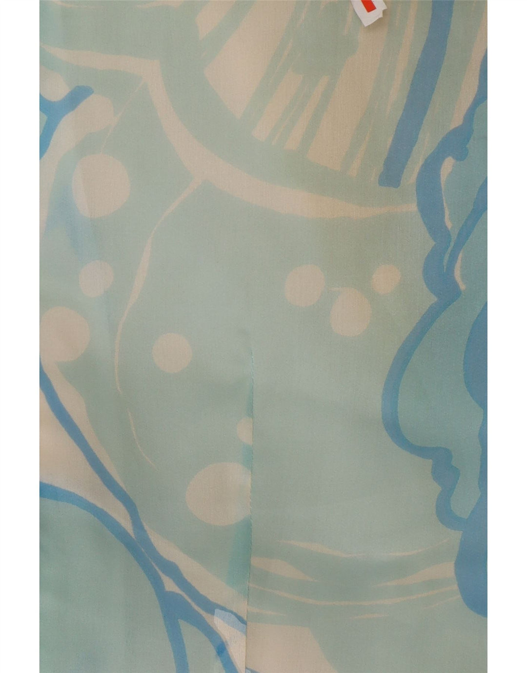 Vintage ženska maksi haljina dugih rukava UK 12 Srednje plava cvjetna