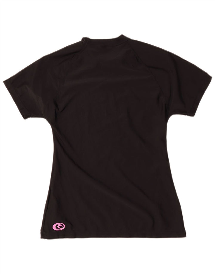 Rip Curl ženska majica kratkih rukava s grafičkim motivima US 12 Large crni poliamid