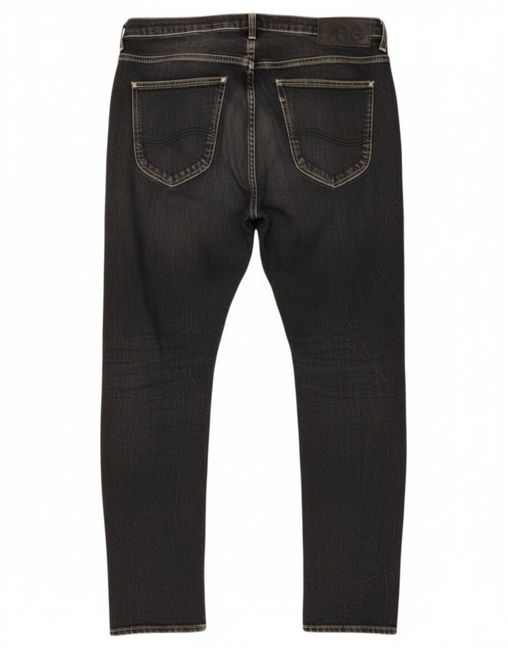 Lee Mens Heath Slim Jeans W32 L32 Crni pamuk