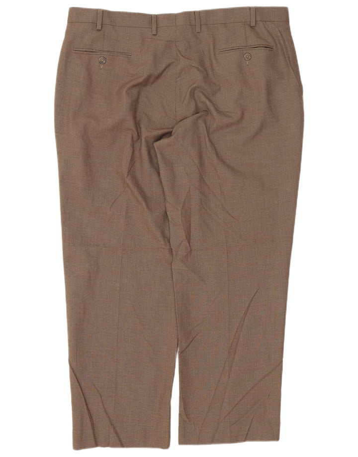 Izod muške hlače ravnog odijela W40 L29 smeđi poliester