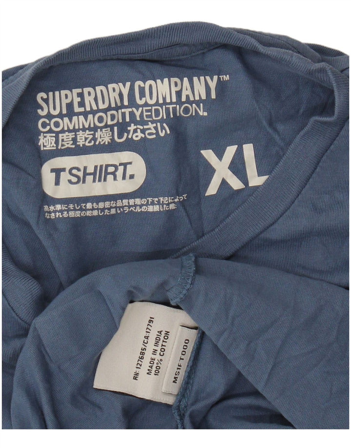 Superdry muška majica kratkih rukava XL plavi pamuk