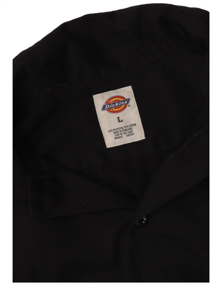 DICKIES Velika crna pamučna muška grafička majica kratkih rukava