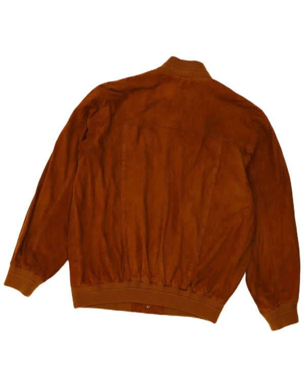 Vintage muška bomber jakna od brušene kože UK 40 velika smeđa koža