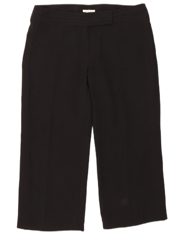 Marks & Spencer ženske ravne skraćene hlače UK 20 2XL W39 L26 crne