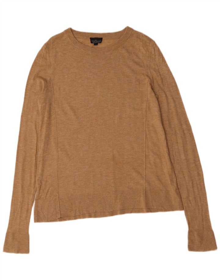 Topshop velika ženska majica dugih rukava UK 10 Small Beige