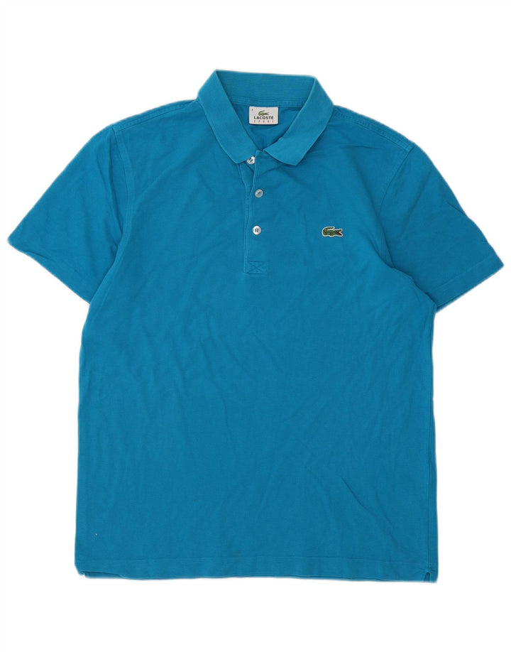 Lacoste muška polo majica veličine 4 srednje plavi pamuk