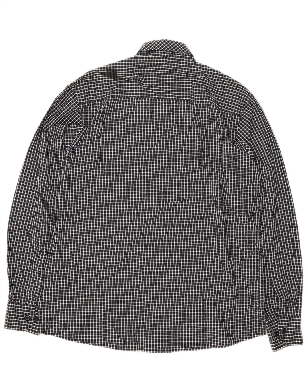 PIERRE CARDIN Muška košulja standardnog kroja, veliki crni gingham poliester