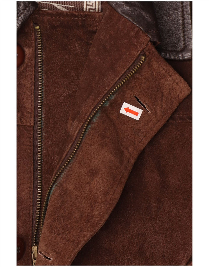 Compagnia muška vjetrovka od brušene kože IT 50 velika smeđa koža