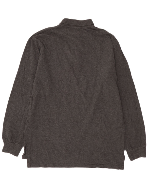 POLO RALPH LAUREN Muška polo majica dugih rukava srednje sivi pamuk