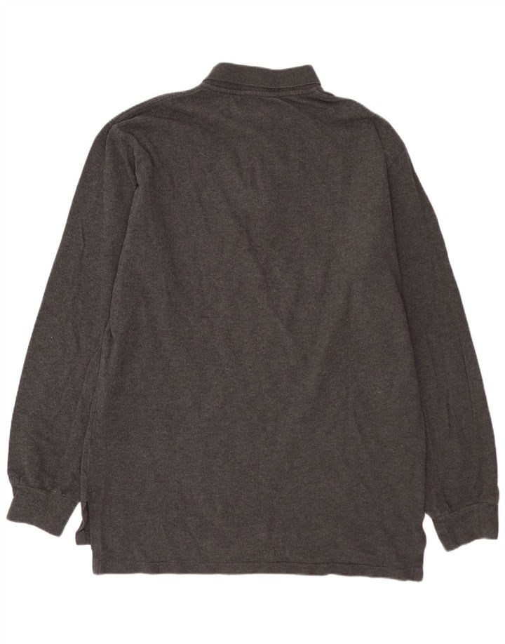 POLO RALPH LAUREN Muška polo majica dugih rukava srednje sivi pamuk