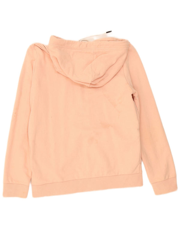 Superdry ženski pulover s kapuljačom s patentnim zatvaračem UK 10 Mali ružičasti pamuk