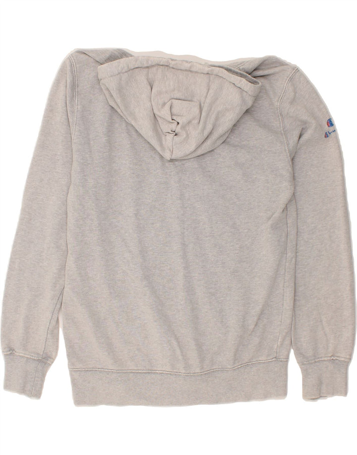 CHAMPION Mens Graphic Zip Hoodie Sweater Medium Grey Vintage Champion and Second-Hand Champion from Messina Hembry 