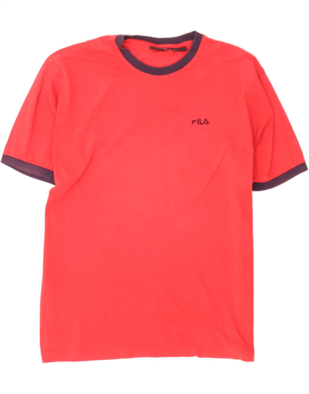 FILA Mens Graphic T-Shirt Top Medium Red Cotton Vintage Fila and Second-Hand Fila from Messina Hembry 