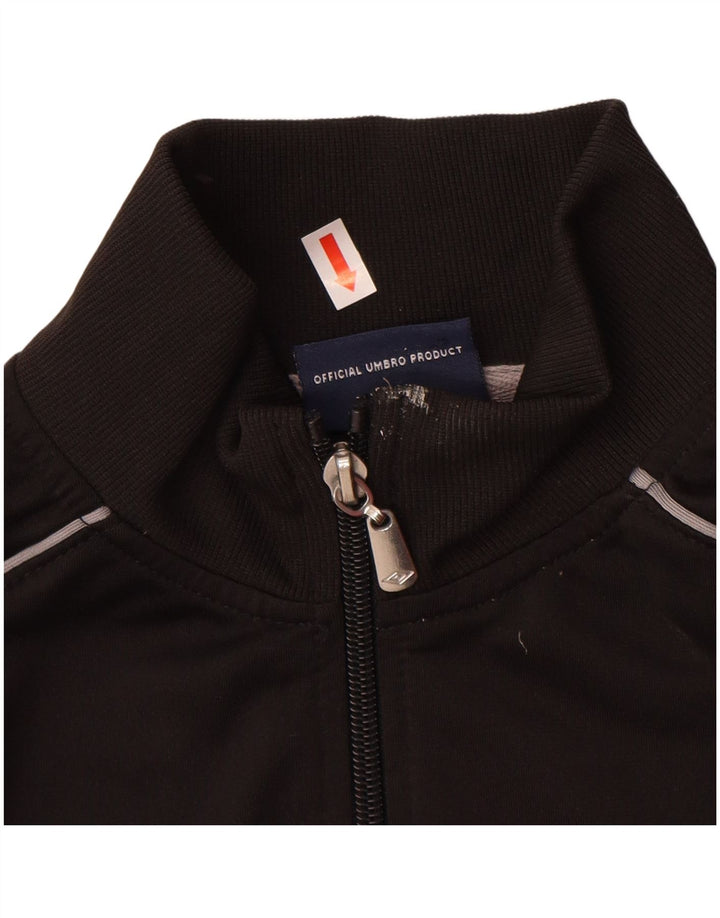 Gornja jakna od trenirke UMBRO za dječake 12-13 godina XL crni poliester
