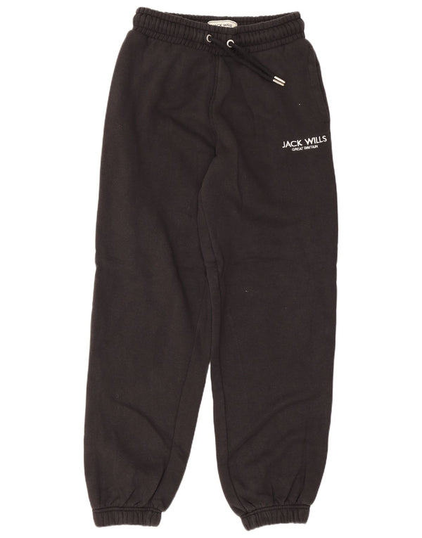 Jack Wills Ženska trenirka Hlače Joggers UK 8 Mali crni pamuk