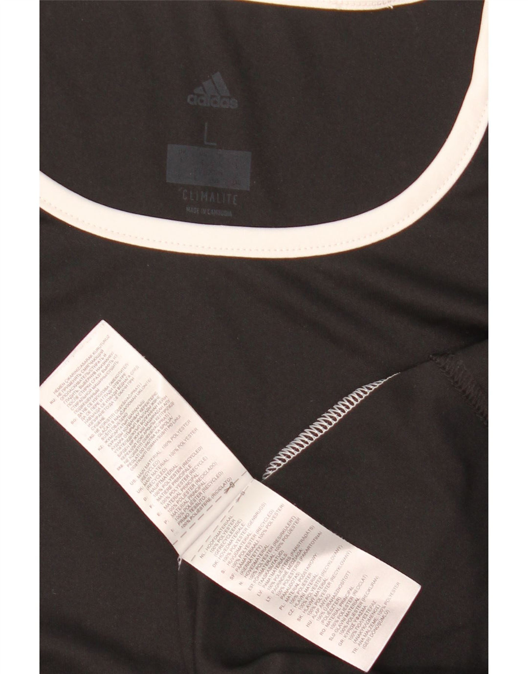 Adidas muška majica Climalite Top veliki crni poliester u boji