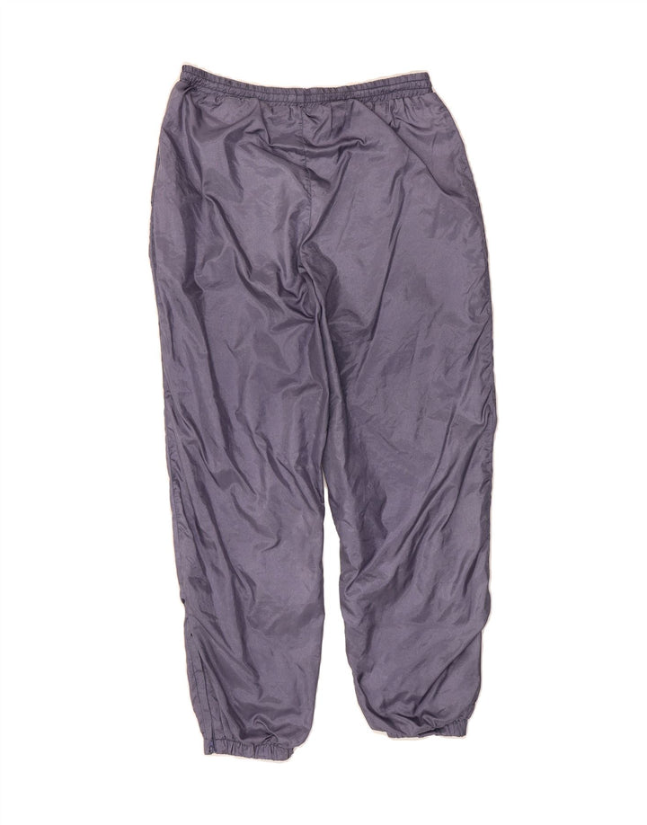 VINTAGE Mens Tracksuit Trousers Joggers Medium  Purple Nylon Vintage Vintage and Second-Hand Vintage from Messina Hembry 