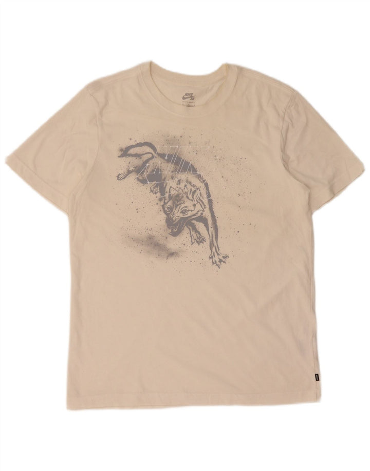 Nike Dri Fit Graphic T-Shirt majica srednje veličine, bijeli pamuk
