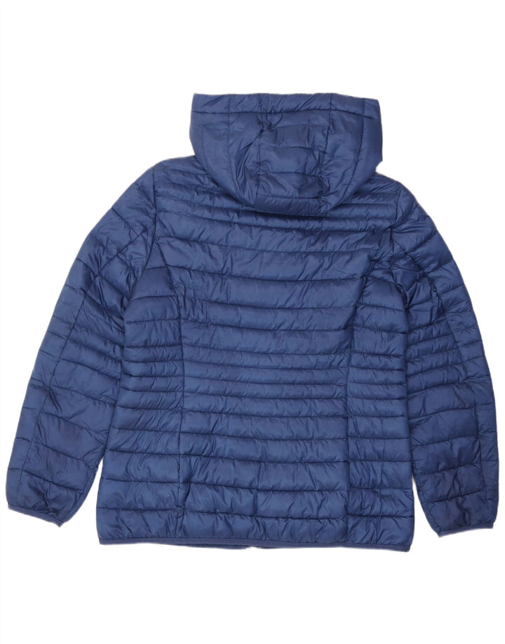 Esprit ženska podstavljena jakna s kapuljačom UK 18 XL plavi poliester