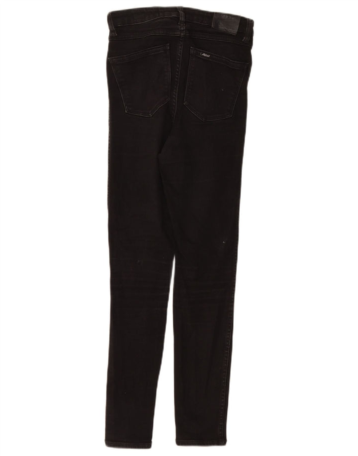 LEE Ženske uske traperice visokog rasta US 9 srednje W24 L27 crni pamuk