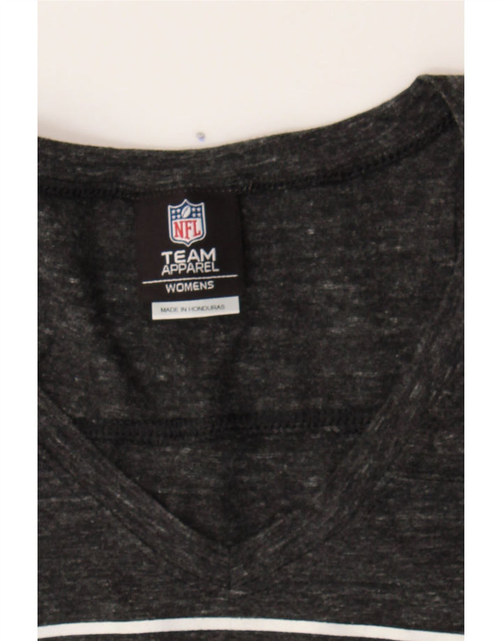 NFL Womens Pittsburgh Steelers Graphic T-Shirt Top UK 10 Small Grey Vintage NFL and Second-Hand NFL from Messina Hembry 