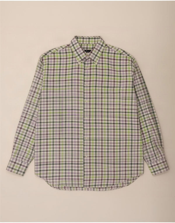 Fabio Inghirami muška košulja od flanela, veličina 43 17 XL Green Gingham
