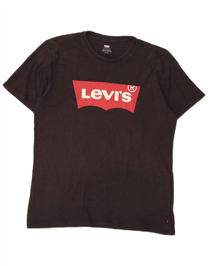 Levi's muška majica s grafičkim motivima XL, crni pamuk