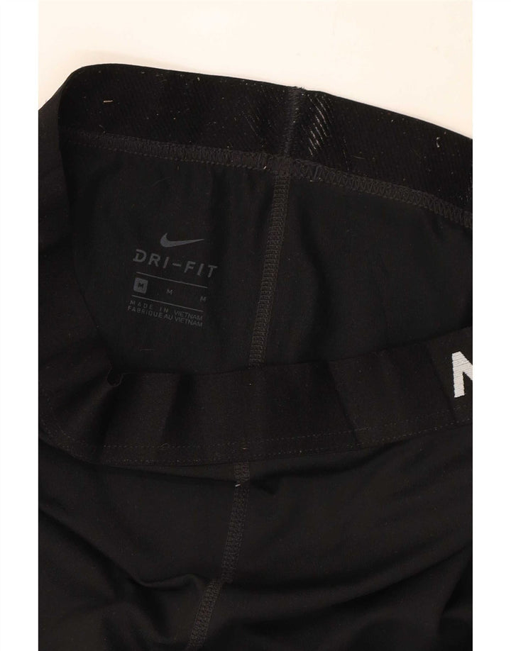 Nike ženske Dri Fit grafičke tajice UK 12 srednje crne