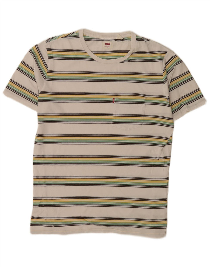 Levi's muška majica kratkih rukava, mali pamuk na bijele pruge