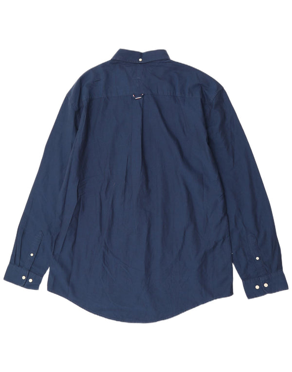 Tommy Hilfiger muška prilagođena košulja 2XL tamnoplavi pamuk