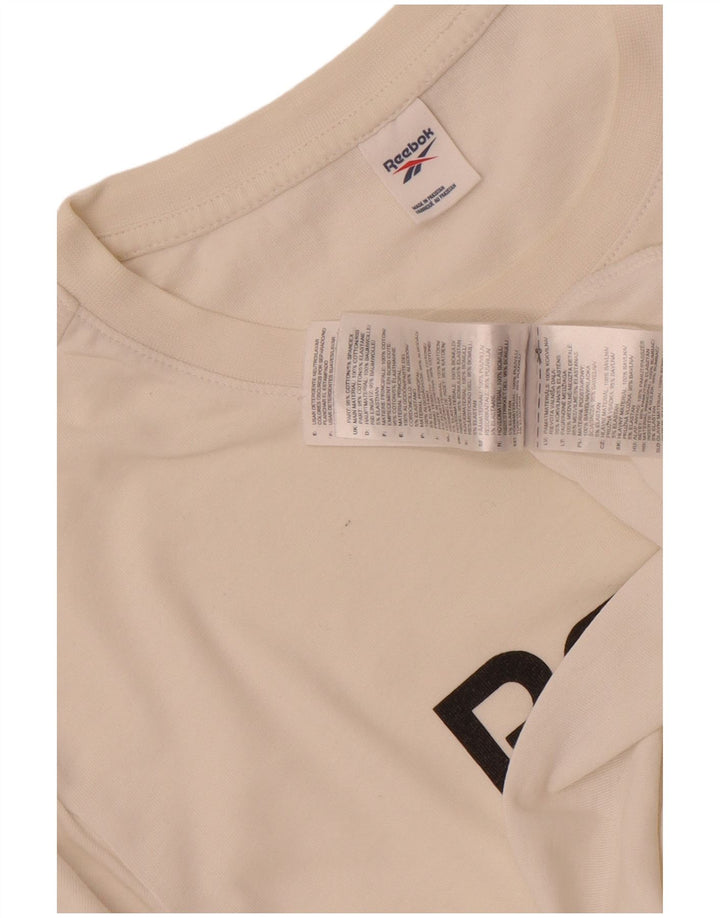 Reebok muška grafička majica kratkih rukava Srednje bijeli pamuk