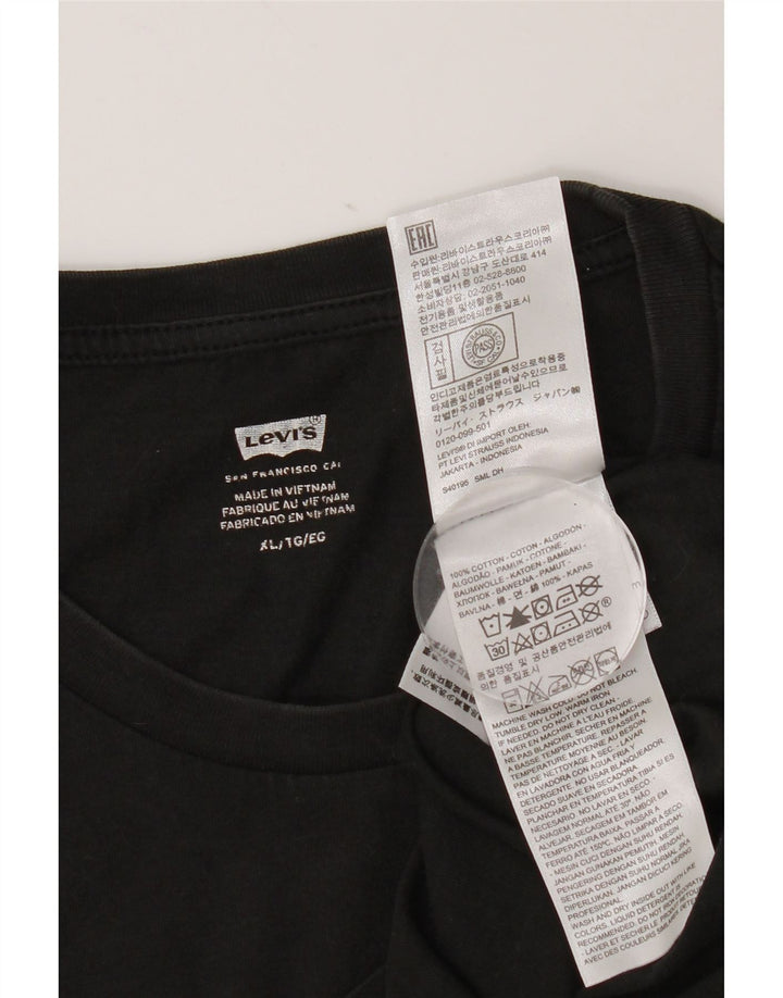 Levi's muška majica s grafičkim motivima XL, crni pamuk