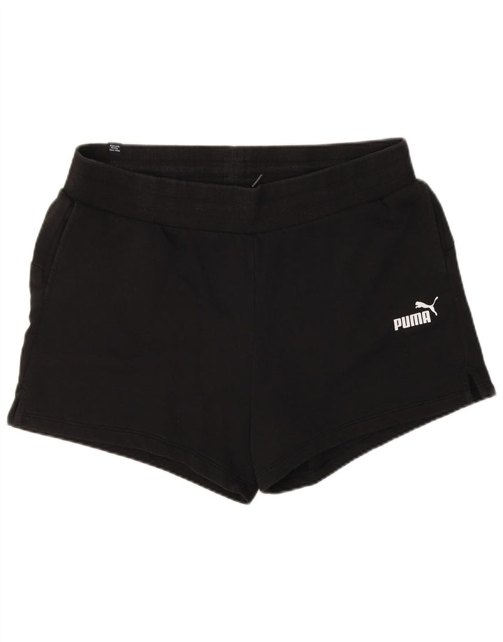 PUMA Womens Sport Shorts UK 16 Large Black