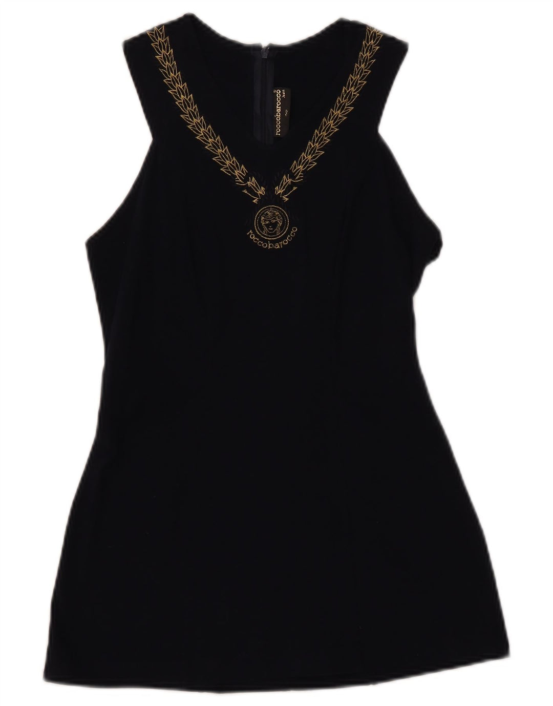 ROCCOBAROCCO Ženski gornji dio bluze bez rukava IT 44 srednje tamnoplave cvjetne boje