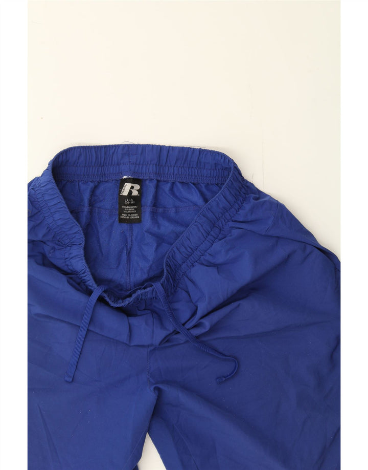 RUSSELL ATHLETIC Mens Sport Shorts Large  Blue Polyester Vintage Russell Athletic and Second-Hand Russell Athletic from Messina Hembry 