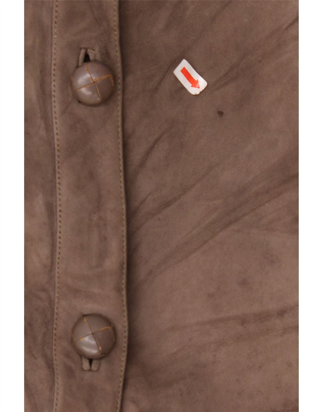 VINTAGE ženski kaput od šišanih šiša UK 14 Veliki bež