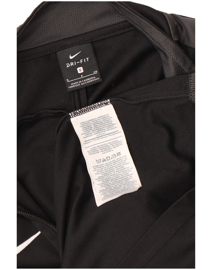 Nike Dri Fit gornja jakna za trenirku Mala crna poliesterska