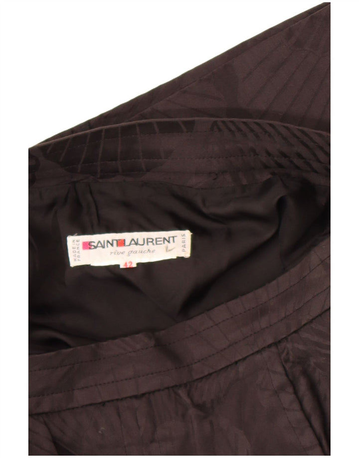 Saint Laurent ženska ravna suknja IT 42 Srednje W30 Crni cvjetni dizajner