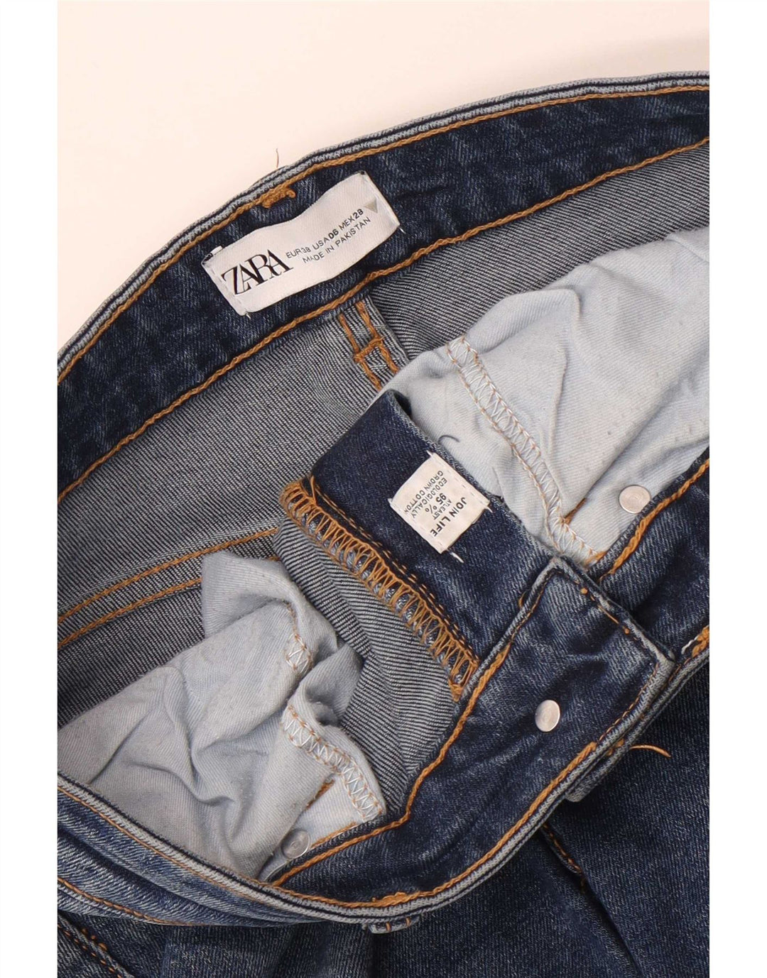 Zara ženske traperice EU 38 male W28 L26 plavi pamuk