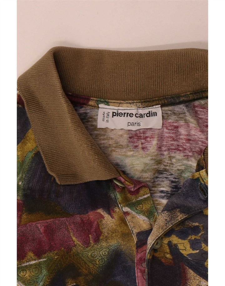Pierre Cardin muška grafička polo majica srednje boje, geometrijski pamuk