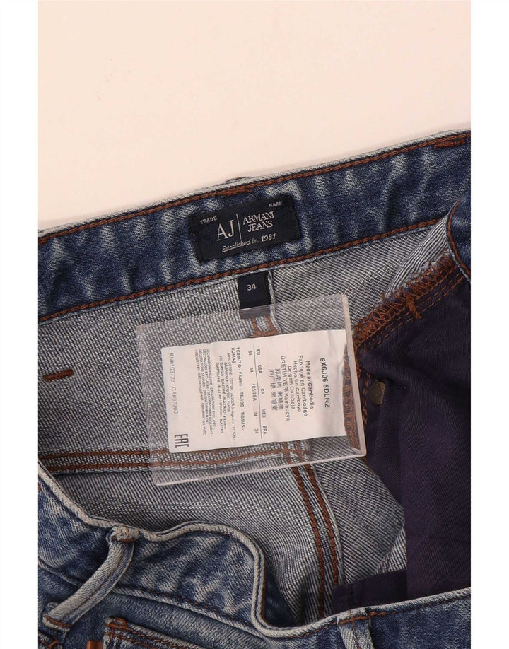 Armani muške uske traperice W34 L34 plavi pamuk