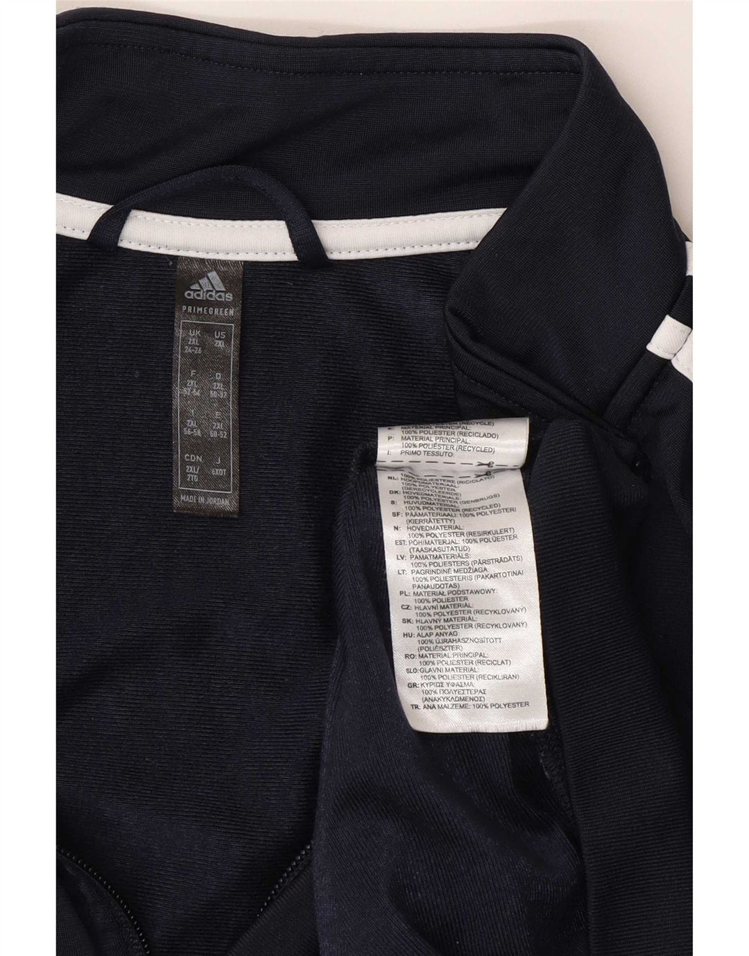 Adidas ženska gornja jakna za trenirku UK 24/26 2XL mornarsko plava poliester