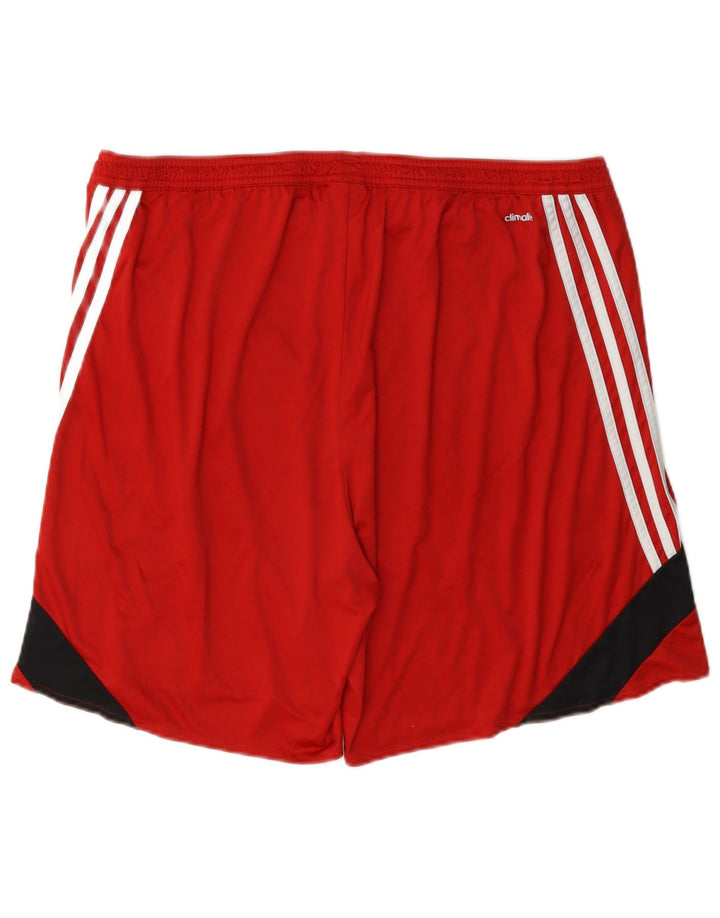 Adidas muške sportske kratke hlače Climalite 2XL poliester crvene boje