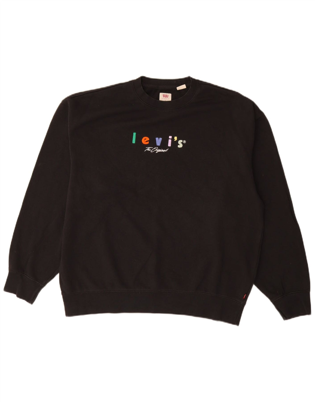 LEVI'S muška opuštena trenirka s grafičkim motivima, veliki crni pamuk