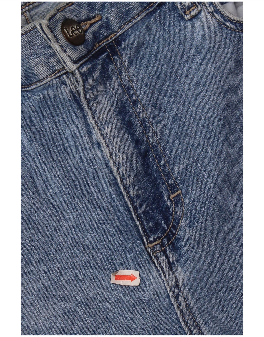 Lee ženske kapri traperice visokog struka US 14 Large W32 L20 plavi pamuk