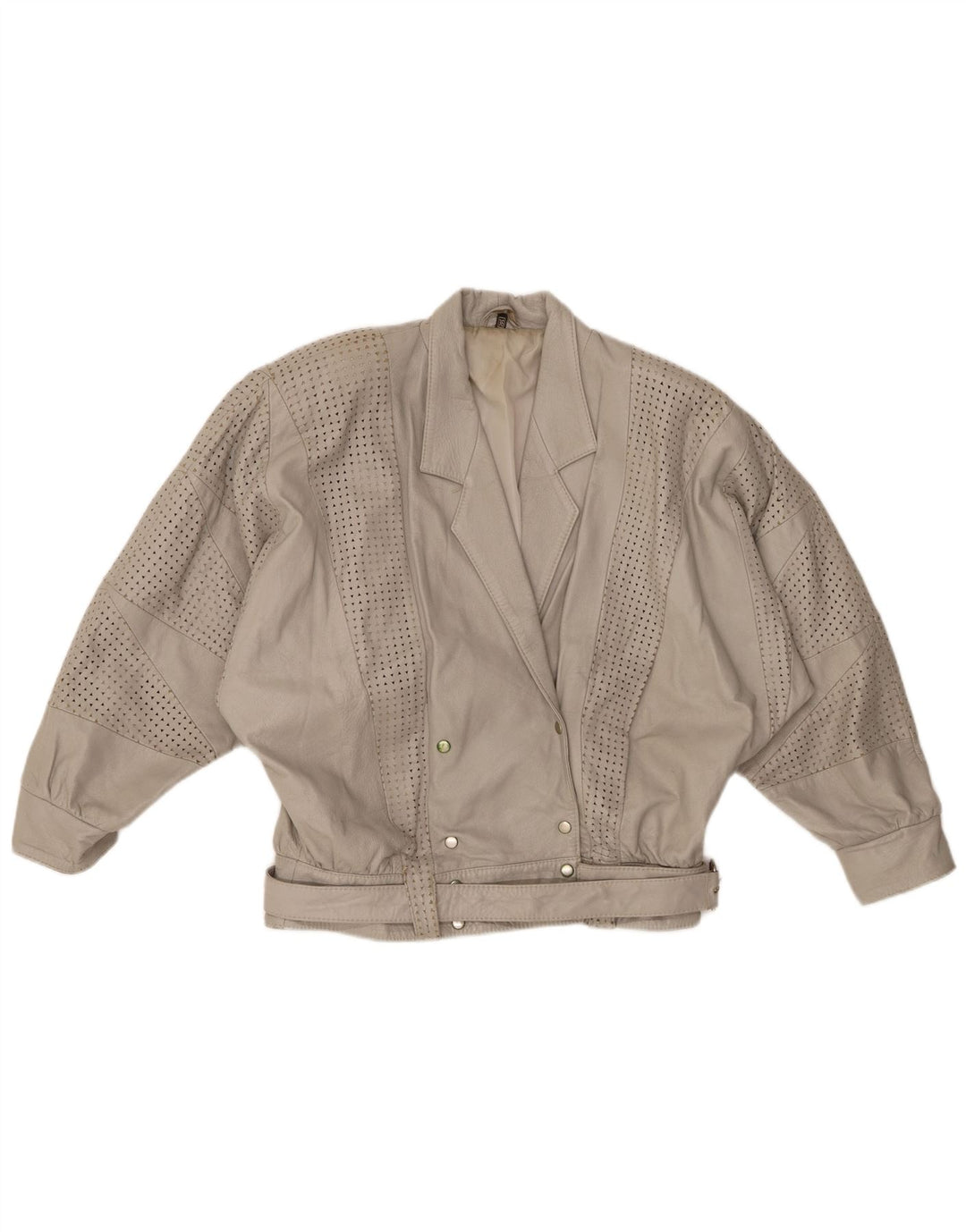 GABRIELLA BENELLI Velika ženska jakna EU 36 mala siva koža