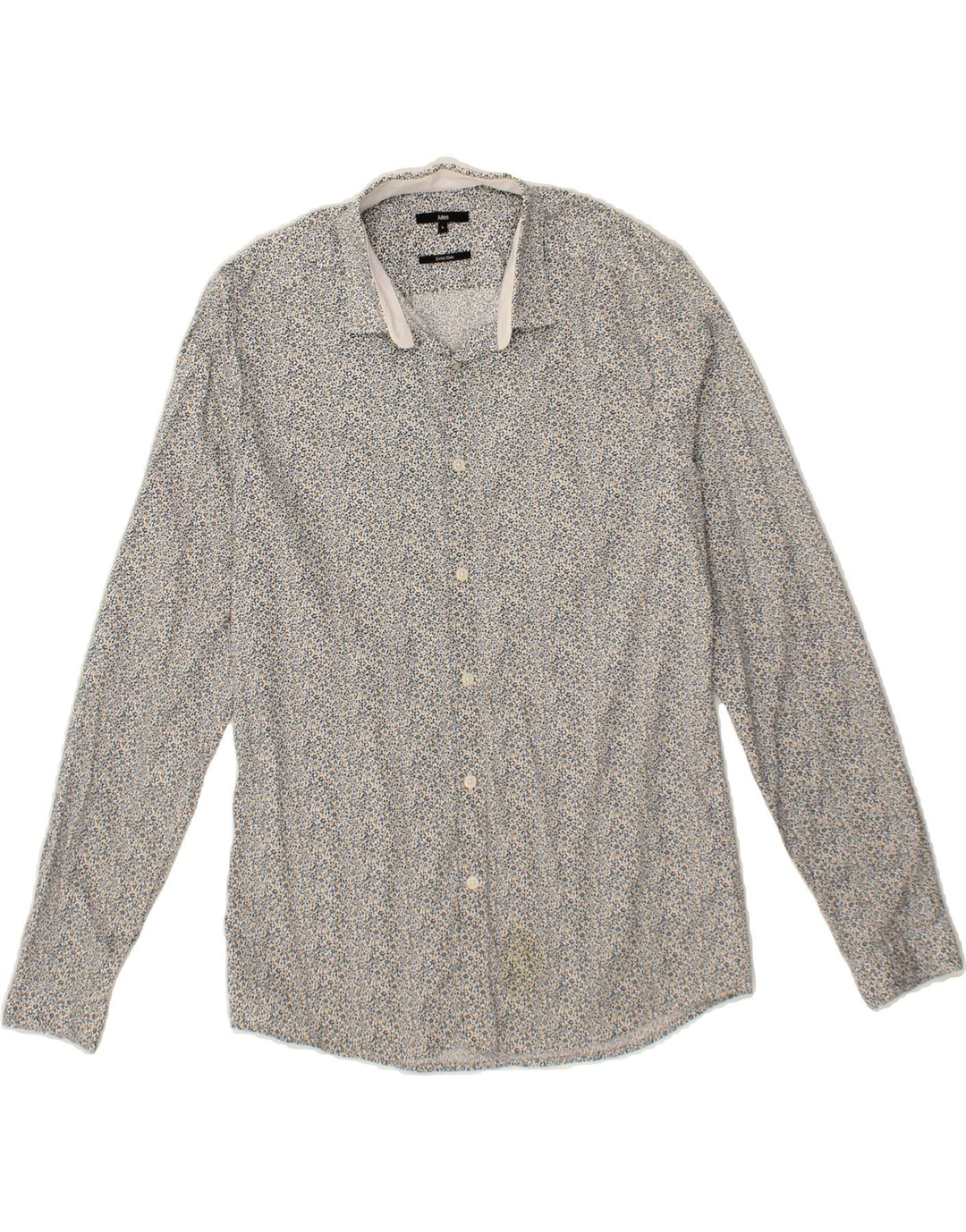 JULES Mens Abstract Pattern Extra Slim Fit Shirt Large Multicoloured Vintage Jules and Second-Hand Jules from Messina Hembry 