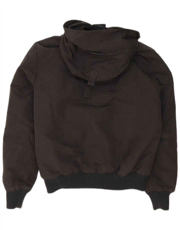 SUPERDRY Muška bomber jakna s kapuljačom UK 38 Srednji crni najlon