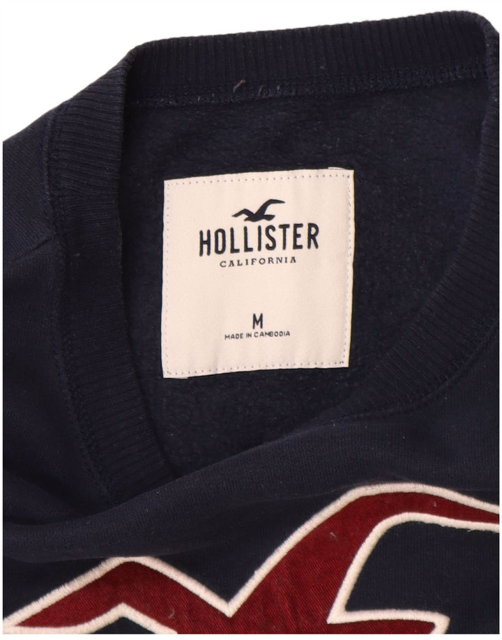 Hollister muška trenirka s grafičkim motivima Srednji tamnoplavi pamuk