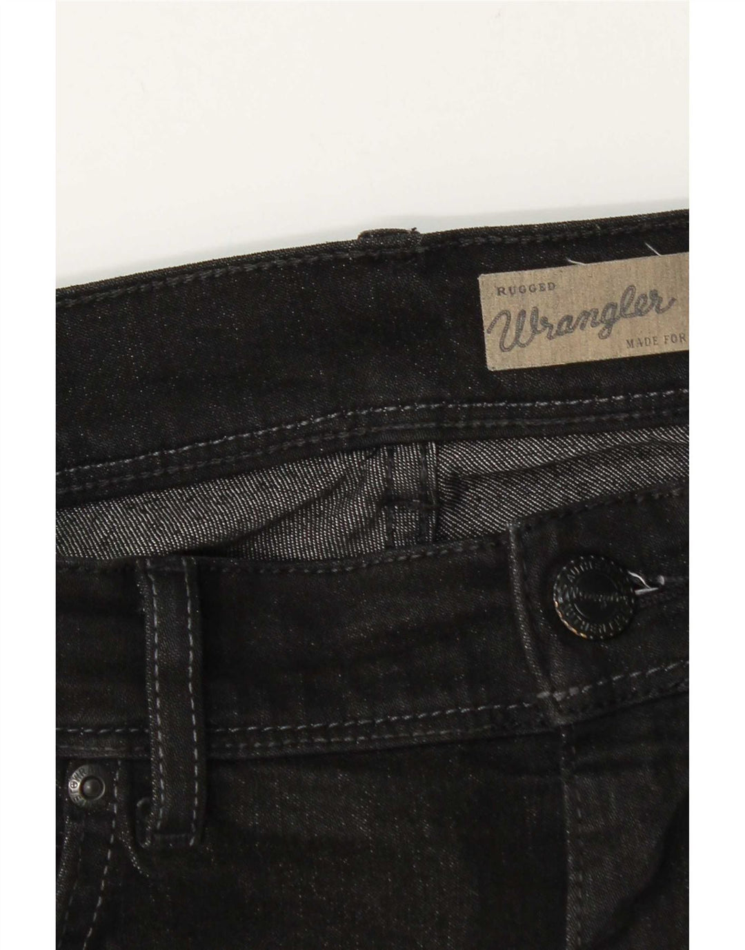 Wrangler muške robusne ravne traperice W32 L33 crne